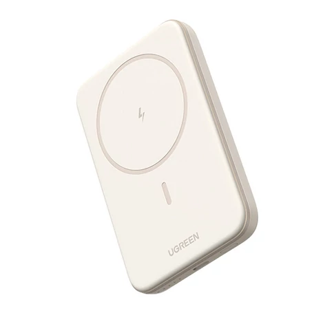 Magnetic powerbank 10000mAh Ugreen PB561, USB-C, 15W (beige)