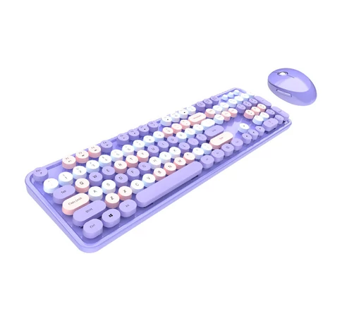 MOFII Wireless Keyboard+Mouse Sweet Purple