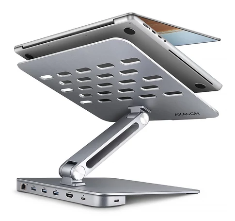Axagon HMC-STND USB-C 5Gbps ALUMINUM STAND & HUB 7in1
