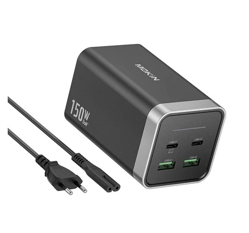 Charger MOKiN PD150W 2xUSB-C 2xUSB-A (black)