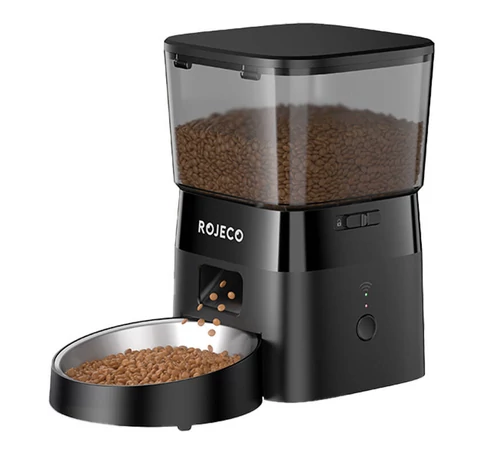 Rojeco 2L Automatic Pet Feeder WiFi Version (Black)