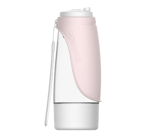 Dogness D10 438ml Travel Bottle + 2-in-1 Pet conteiner (light pink)