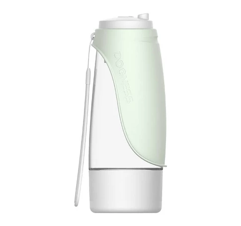 Dogness D10 438ml Travel Bottle + 2-in-1 Pet conteiner (light green)