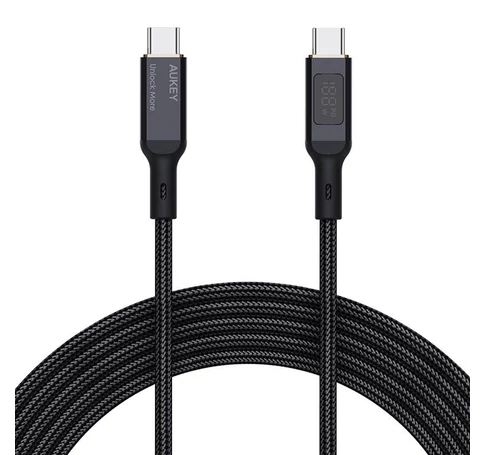 USB-C to USB-C Cable Aukey CB-MCC101, 100W, 1m (black)