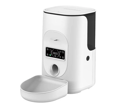 Dogness F17 4L smart food dispenser with plastic bowl (white)