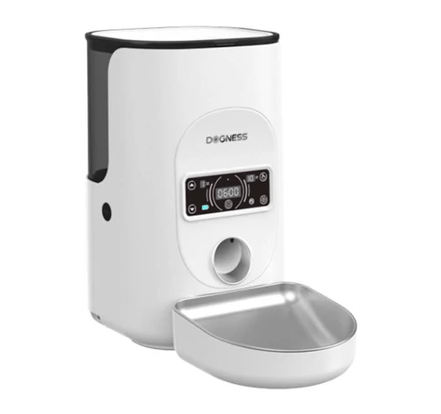 Dogness F17 4L smart food dispenser with stainless steel bowl (white)