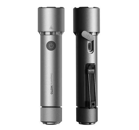 HOTO QWSDT005 tactical flashlight, 2300lm, IP68, 3100mAh, USB-C