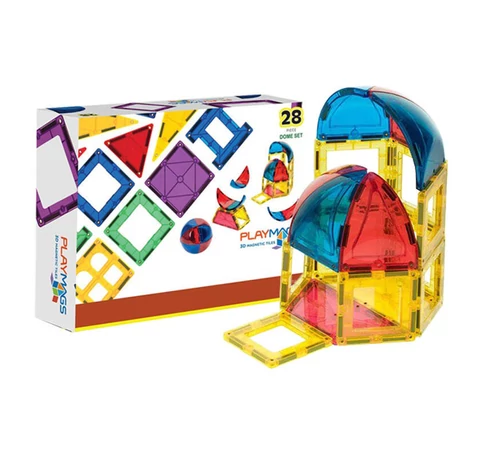 Magnetic tiles 3D Dome Playmags 164 - 28 pcs set