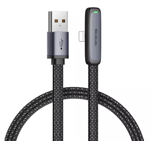 Kabel kątowy USB do lightning Mcdodo CA-2790, 1.2m (czarny)