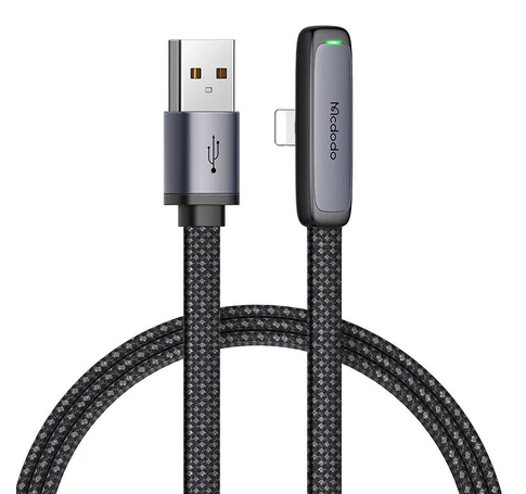 Mcdodo CA-2791 USB to lightning angle cable, 1.8m (black)