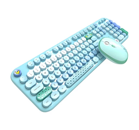 MOFII Lovely 2.4G Wireless Keyboard + Mouse Set (Blue)