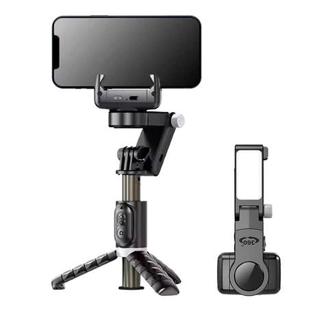 Gimbal/stand with light APEXEL Q18 (black)