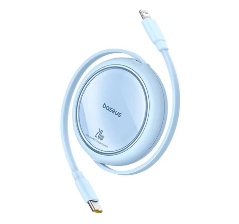 USB Cable Baseus Free2Pull USB-C to iP 20W 1m (blue)