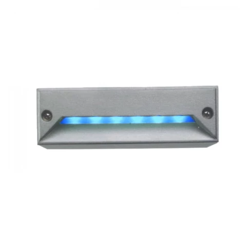 minI LED RC süllyesztett lámpa ezüstszürke/kék 230V LED 0.8W IP54