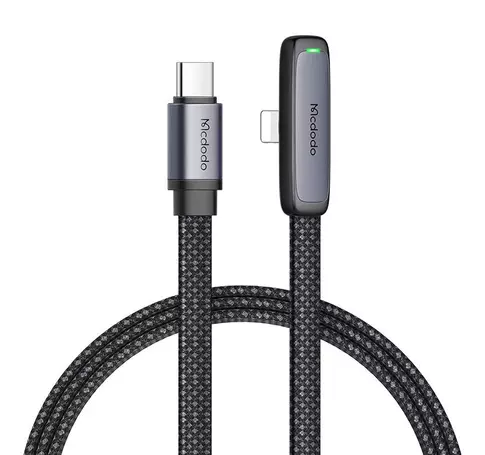 Kabel kątowy USB do USB-C Mcdodo CA-3350, 1.2m (czarny)