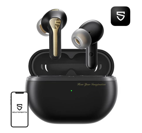 TWS Soundpeats Capsule3 PRO + headphones, ANC (black)