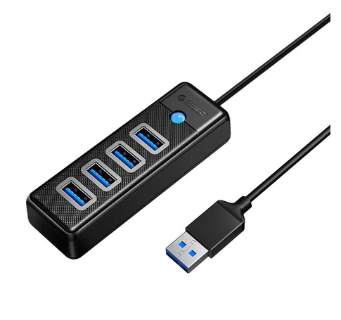 Orico Hub USB to 4x USB 3.0, 5 Gbps, 0.15m (Black)