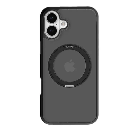Torras Ostand Pro Case for iPhone 16 (Black)