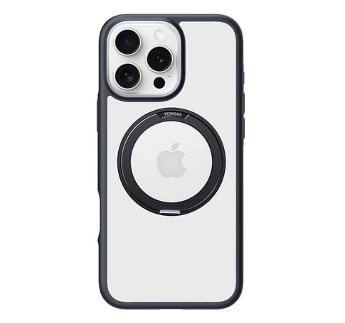 Torras Ostand R Fusion Case for iPhone 16 Pro (Black)