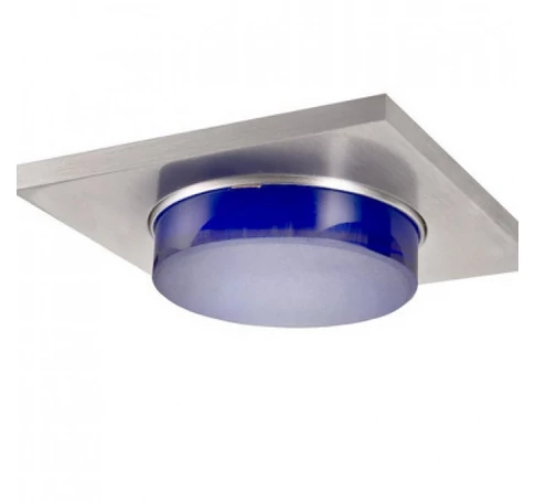OREA SQ süllyesztett lámpa kék szálcsiszolt alumínium 12V GU5,3 50W IP54