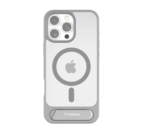 Torras Pstand Series Case for iPhone 16 Pro Max (gray)