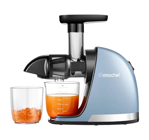 AMZCHEF 1501-BU-SM lassú sebességű gyümölcscentrifuga (kék)