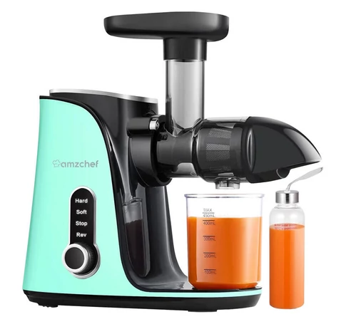 AMZCHEF GM3001-GN lassú sebességű gyümölcscentrifuga (zöld)