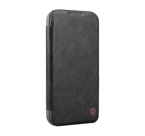 Etui Nillkin Qin Prop Leather iPhone 16 (czarny)
