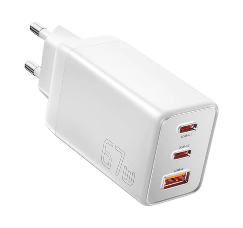 Essager ECT67W-LJB02-Z GaN 67W 2C+A Charger (white)