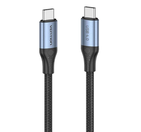 USB-C to USB-C 240W Vention TAVHF USB 4.0 5A 1m 40Gbps cable (gray)