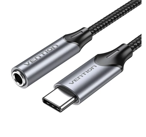 Vention BGMHA USB-C male to 3.5mm Jack 0.1M adapter (gray)