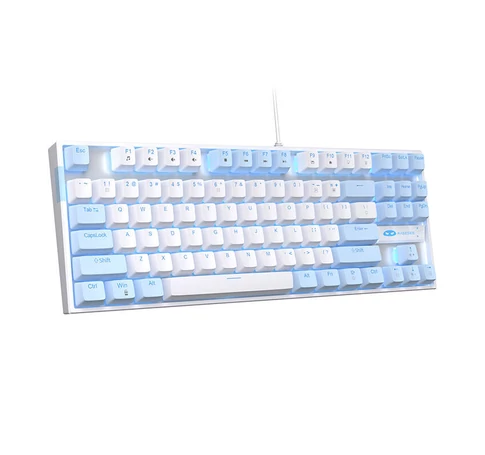 MageGee MK-STAR wired keyboard (blue and white)
