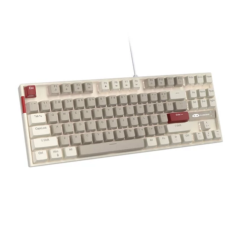 MageGee MK-STAR wired keyboard (retro white-gray)