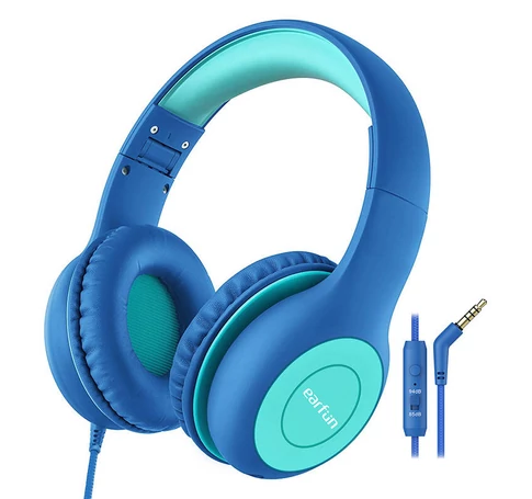EarFun Kids K1 In-Ear Headphones (blue-green)