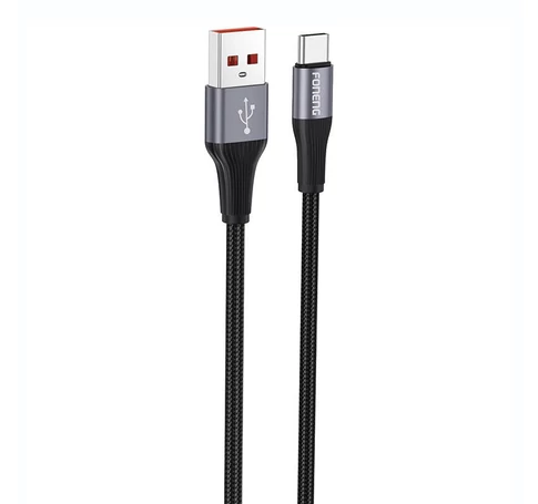 Foneng X112 USB-A to USB-C cable, 3A, 1m (black)