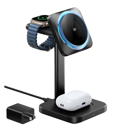 Wireless 3-in-1 charging station (HaloLock) ESR Qi2 with CryoBoost