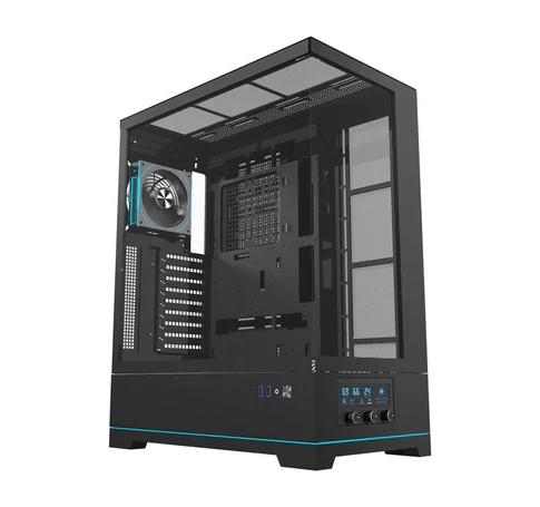 Darkflash DY451L PRO számítógépház ventilátorral (fekete)