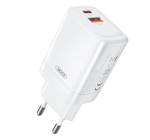 Fali töltő XO CE16, 45W, 1x USB-C, 1x USB-A