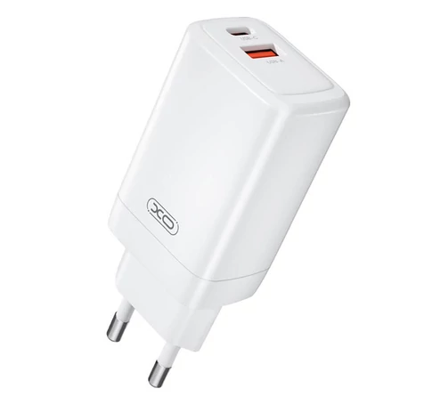 Fali töltő XO CE17, 65 W, 1x USB-C, 1x USB-A