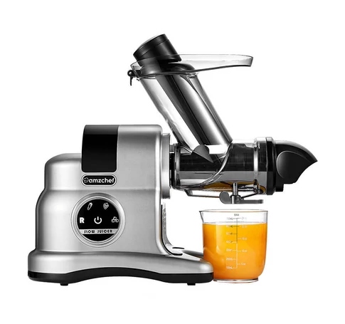 AMZCHEF ZM1517B-GA lassan működő gyümölcscentrifuga (szürke)