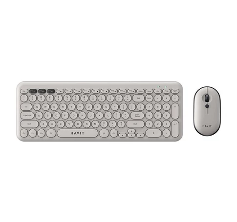 Havit KB254GCM vezeték nélküli 2 az 1-ben gaming szett billentyűzet + egér (szürke)