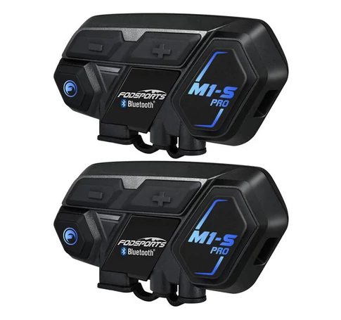 Fodsports M1-S Pro motorkerékpár intercom két darabos csomag (fekete)