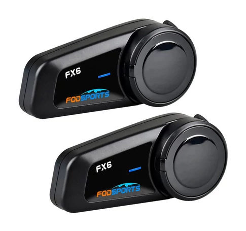 Fodsports FX6 motorkerékpár intercom két darabos csomag (fekete)
