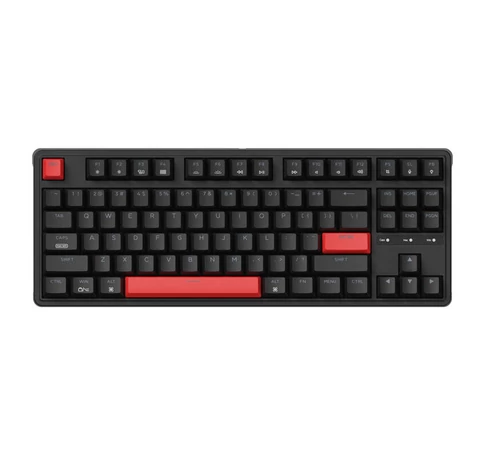 Keychron C3 Pro piros háttérvilágítású piros kapcsolós mechanikus billentyűzet (fekete)