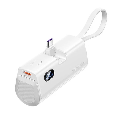 Powerbank Vention LED kijelző 4800mAh 22.5W FHQW0 (fehér)