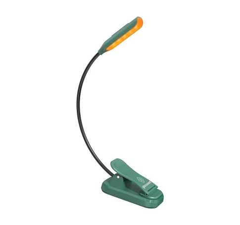 Vezeték nélküli lámpa Glocusent mini GLCSNTBL102G csíptethető könyvvilágítás, USB-C zöld