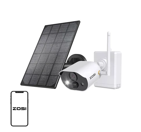 Kültéri IP kamera napelemmel ZOSI C306Pro WiFi 3MP IP66