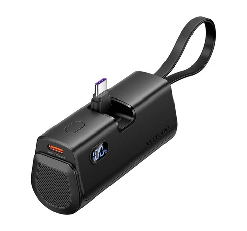 Powerbank Vention LED kijelző 4800mAh 22.5W FHQB0 (fekete)