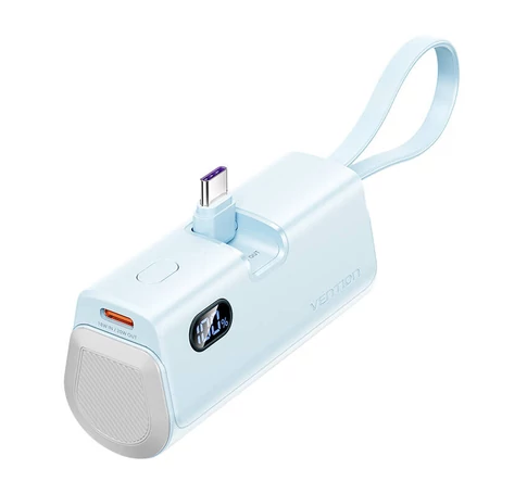 Powerbank Vention LED kijelző 4800mAh 22.5W FHQL0 (kék)