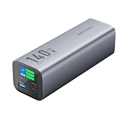 Powerbank Vention LED kijelző 27000mAh 140W FHVH0 (szürke)